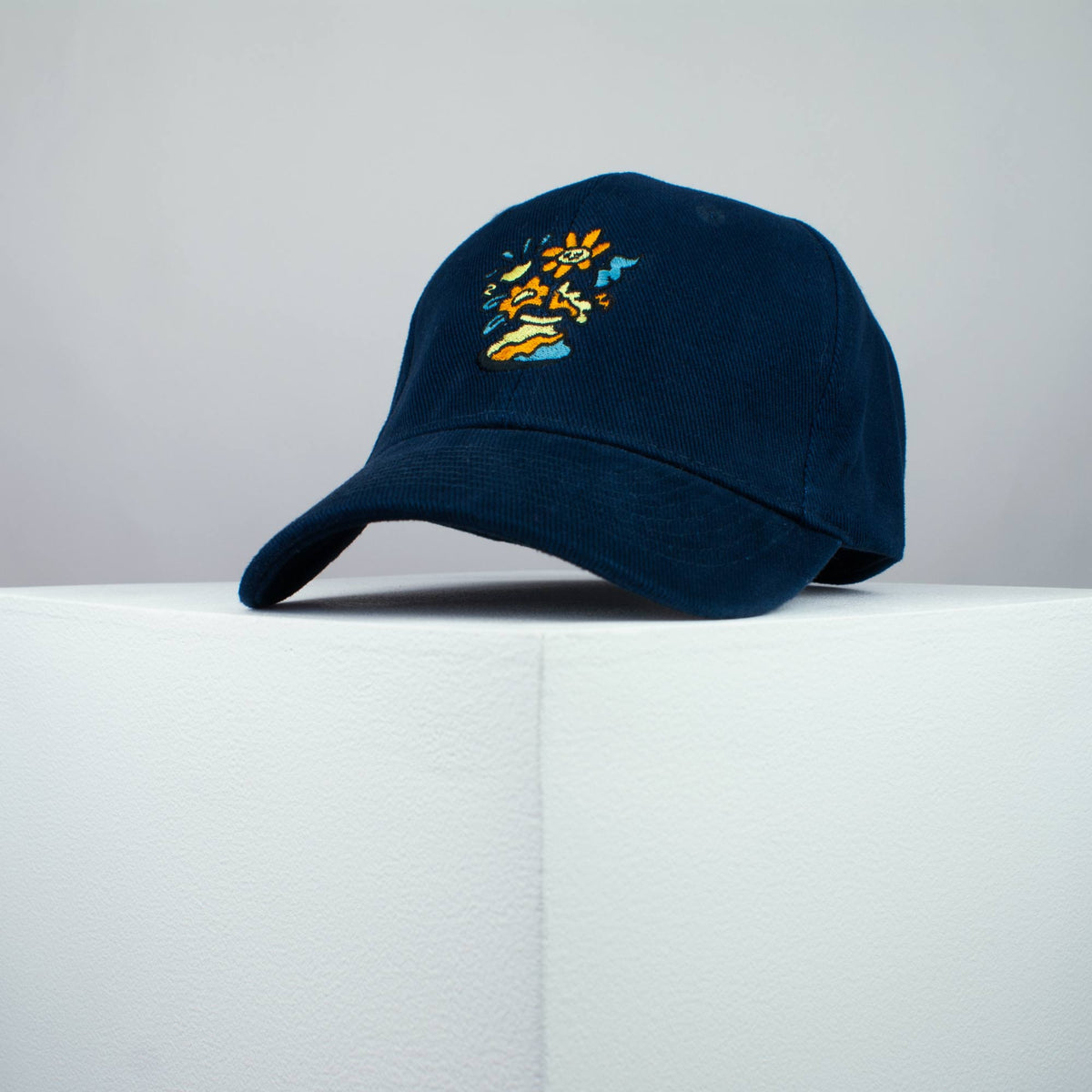 Floppy Flowers embroidered baseball cap (8 hat colours) / happy hippie / boho / bohemian / floral / embroidery / patch / hat / dad hat / cap / iron on patch / embroidered patch / badge / applique / embroidered / punk patches / trucker hat / snapback / caps / dad hats / baseball hat / mens hat / womens hat / embroidered hat / dad cap / embroidered cap 2