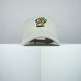 Floppy Flowers embroidered baseball cap beige / happy hippie / boho / bohemian / floral / embroidery / patch / hat / dad hat / cap / iron on patch / embroidered patch / badge / applique / embroidered / punk patches / trucker hat / snapback / caps / dad hats / baseball hat / mens hat / womens hat / embroidered hat / dad cap / embroidered cap