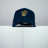 Floppy Flowers embroidered baseball cap navy / happy hippie / boho / bohemian / floral / embroidery / patch / hat / dad hat / cap / iron on patch / embroidered patch / badge / applique / embroidered / punk patches / trucker hat / snapback / caps / dad hats / baseball hat / mens hat / womens hat / embroidered hat / dad cap / embroidered cap