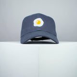 Fried egg embroidered baseball cap grey / food / patches / egg / embroidery / patch / hat / dad hat / cap / iron on patch / embroidered patch / badge / applique / embroidered / punk patches / trucker hat / snapback / caps / dad hats / baseball hat / mens hat / womens hat / embroidered hat / dad cap / embroidered cap / website