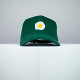 Fried egg embroidered baseball cap green / food / patches / egg / embroidery / patch / hat / dad hat / cap / iron on patch / embroidered patch / badge / applique / embroidered / punk patches / trucker hat / snapback / caps / dad hats / baseball hat / mens hat / womens hat / embroidered hat / dad cap / embroidered cap / website
