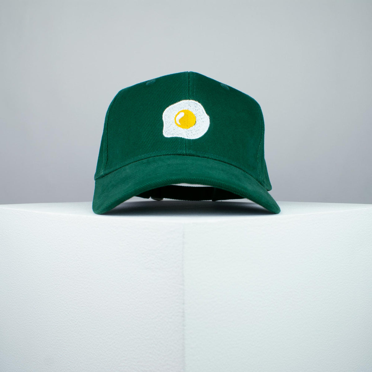 Fried egg embroidered baseball cap green / food / patches / egg / embroidery / patch / hat / dad hat / cap / iron on patch / embroidered patch / badge / applique / embroidered / punk patches / trucker hat / snapback / caps / dad hats / baseball hat / mens hat / womens hat / embroidered hat / dad cap / embroidered cap / website
