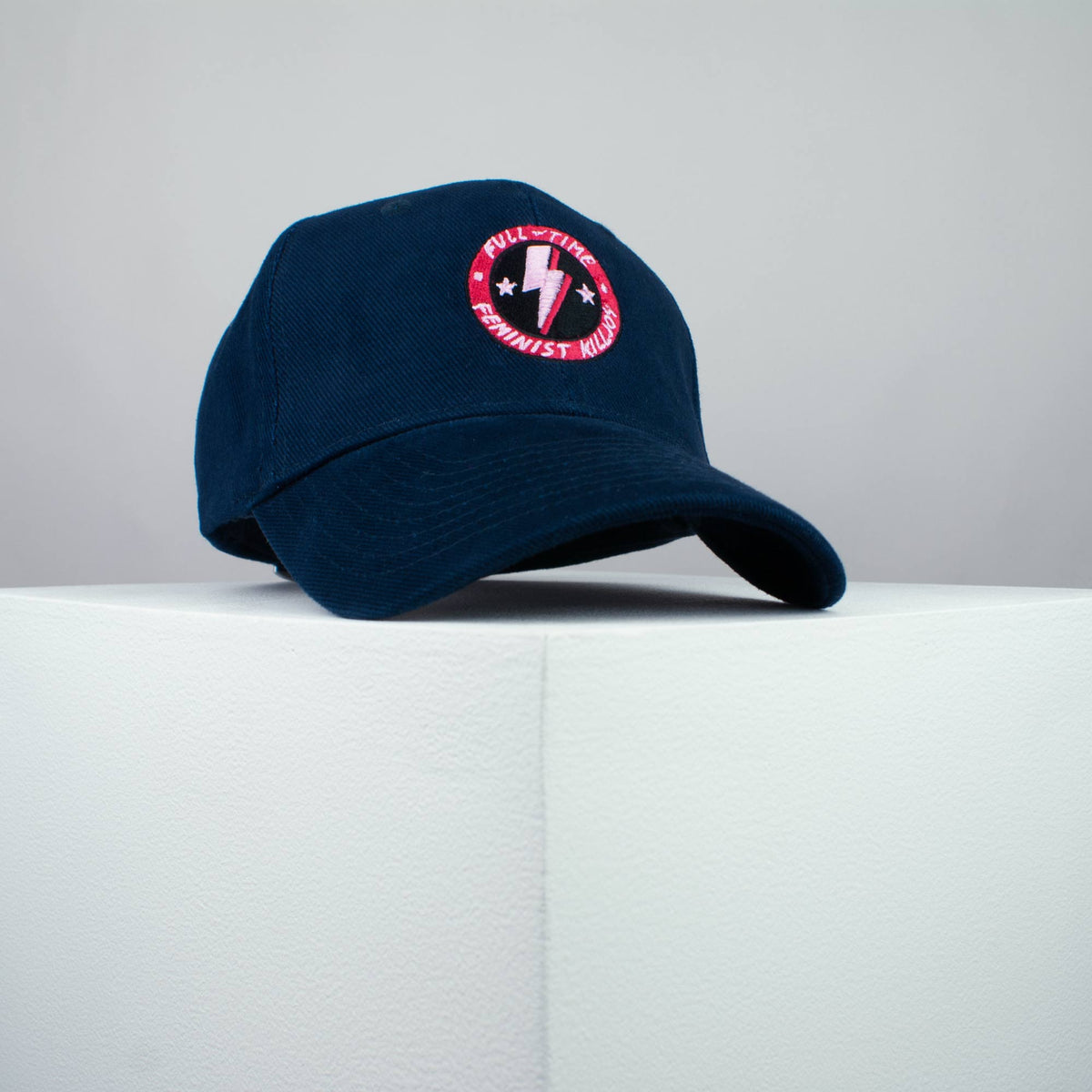 Full time feminist killjoy embroidered baseball cap (8 hat colours) / girl power / feminism / gift for her / embroidery / patch / hat / dad hat / cap / iron on patch / embroidered patch / badge / applique / embroidered / punk patches / trucker hat / snapback / caps / dad hats / baseball hat / mens hat / womens hat / embroidered hat / dad cap / embroidered cap 1