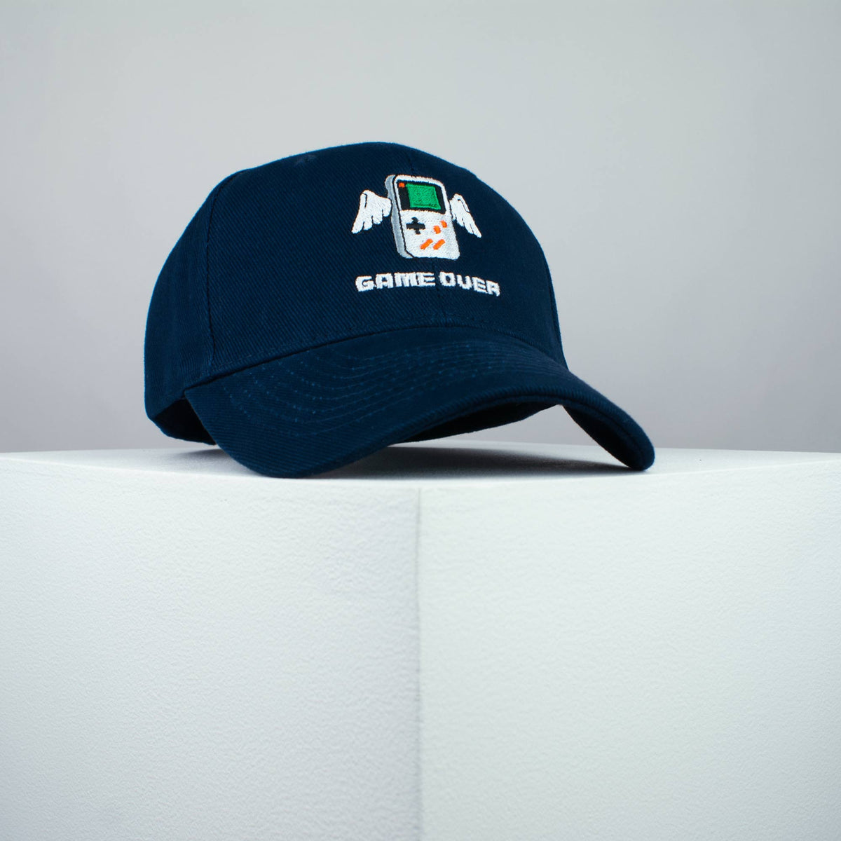 Game over embroidered baseball cap (8 hat colours) / gameboy color / SNES / nintendo / N64 / gaming / gamer / embroidery / patch / dad / hat / cap / clothing // Hatty Hats / iron on patch / dad hat embroidered patch / badge / applique / embroidered / punk patches / trucker hat / snapback / caps / dad hats / baseball hat / mens hat / womens hat / embroidered hat / dad cap / embroidered cap 1