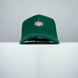 Garlic clove embroidered baseball cap green / food / gift / vegan / embroidery / patch / hat / dad hat / cap / iron on patch / embroidered patch / badge / applique / embroidered / punk patches / trucker hat / snapback / caps / dad hats / baseball hat / mens hat / womens hat / embroidered hat / dad cap / embroidered cap