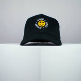 Good times ahead embroidered baseball cap black / 90s / smiley / vintage / rainbow / embroidery / patch / hat / dad hat / cap / iron on patch / embroidered patch / badge / applique / embroidered / punk patches / trucker hat / snapback / caps / dad hats / baseball hat / mens hat / womens hat / embroidered hat / dad cap / embroidered cap