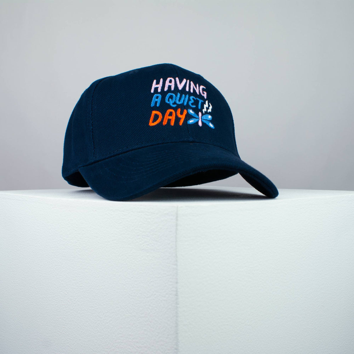 Having a quiet day embroidered baseball cap (8 hat colours) / meditation / yoga / spiritual / gift for her / embroidery / patch / hat / dad hat / cap // Hatty Hats / iron on patch / embroidered patch / badge / applique / embroidered / punk patches / trucker hat / snapback / caps / dad hats / baseball hat / mens hat / womens hat / embroidered hat / dad cap / embroidered cap 1