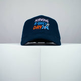 Having a quiet day embroidered baseball cap navy / meditation / yoga / spiritual / gift for her / embroidery / patch / hat / dad hat / cap // Hatty Hats / iron on patch / embroidered patch / badge / applique / embroidered / punk patches / trucker hat / snapback / caps / dad hats / baseball hat / mens hat / womens hat / embroidered hat / dad cap / embroidered cap