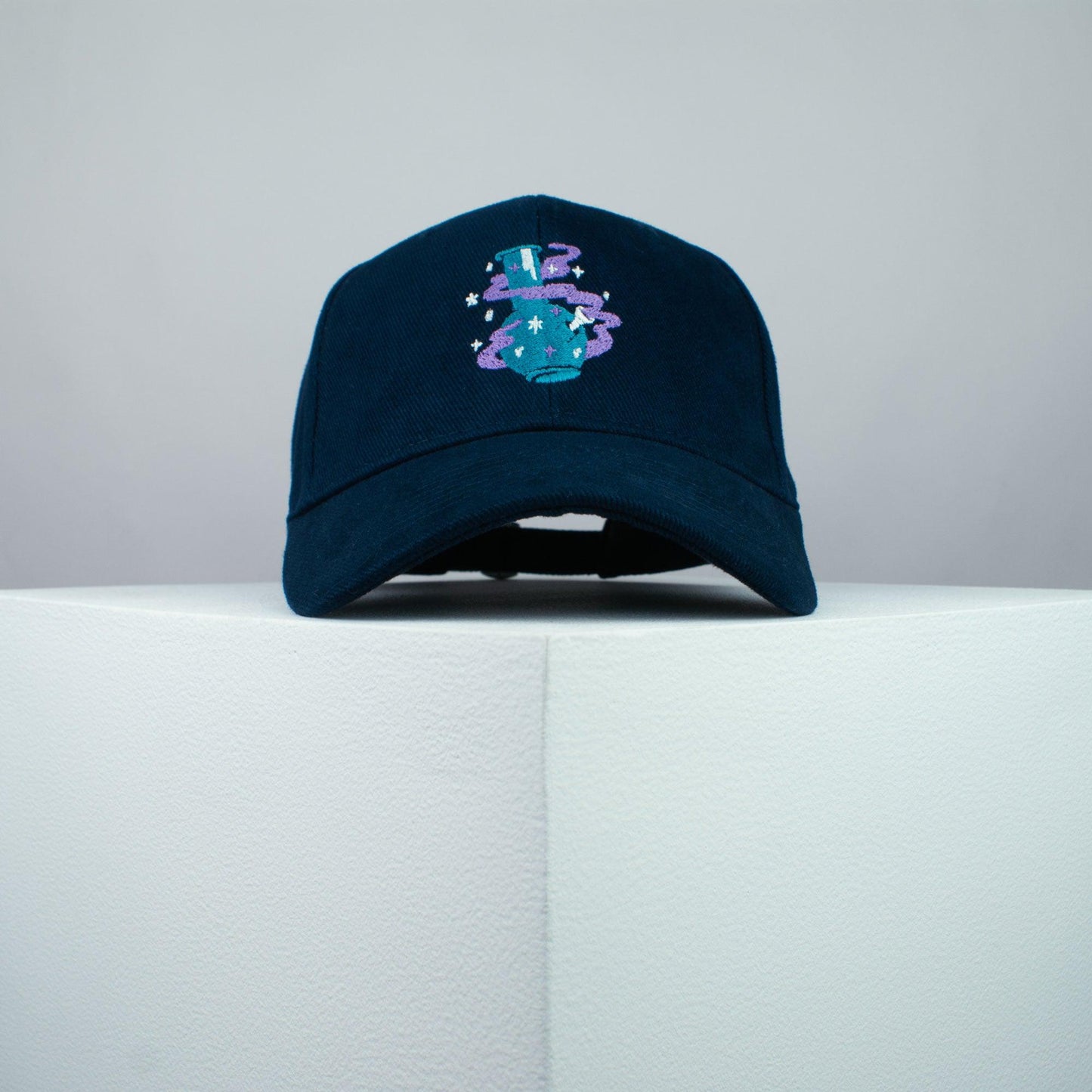 High flying bong embroidered baseball cap navy / weed / marijuana / cannabis / hemp / embroidery / patch / dad / hat / cap / clothing // Hatty Hats / iron on patch / dad hat embroidered patch / badge / applique / embroidered / punk patches / trucker hat / snapback / caps / dad hats / baseball hat / mens hat / womens hat / embroidered hat / dad cap / embroidered cap