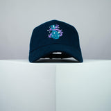 High flying bong embroidered baseball cap navy / weed / marijuana / cannabis / hemp / embroidery / patch / dad / hat / cap / clothing // Hatty Hats / iron on patch / dad hat embroidered patch / badge / applique / embroidered / punk patches / trucker hat / snapback / caps / dad hats / baseball hat / mens hat / womens hat / embroidered hat / dad cap / embroidered cap