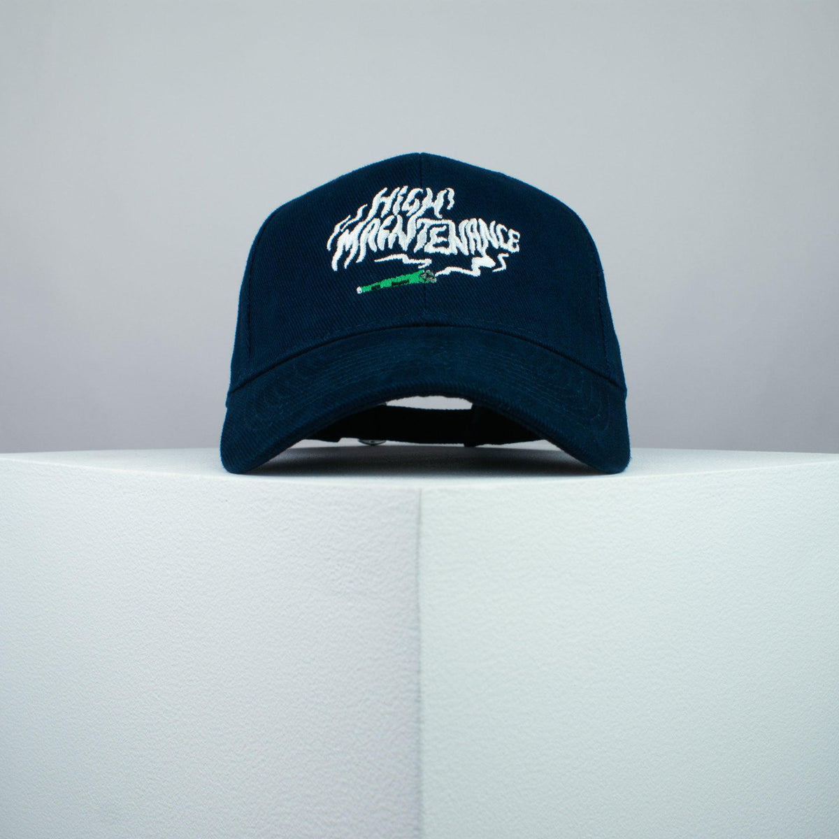 High maintenance embroidered baseball cap navy / weed / marijuana / cannabis / hemp / embroidery / patch / dad / hat / cap / clothing // Hatty Hats / iron on patch / dad hat embroidered patch / badge / applique / embroidered / punk patches / trucker hat / snapback / caps / dad hats / baseball hat / mens hat / womens hat / embroidered hat / dad cap / embroidered cap