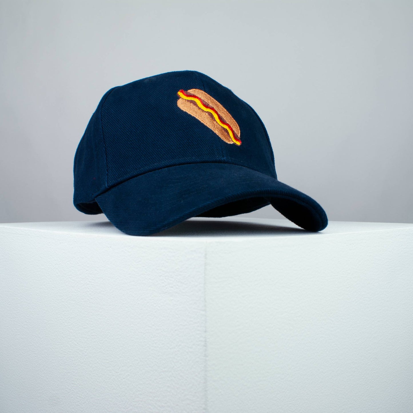 Hotdog embroidered baseball cap (8 hat colours) / food / hot dog / sausage / burger / embroidery / patch / hat / dad hat / cap / iron on patch / embroidered patch / badge / applique / embroidered / punk patches / trucker hat / snapback / caps / dad hats / baseball hat / mens hat / womens hat / embroidered hat / dad cap / embroidered cap 1