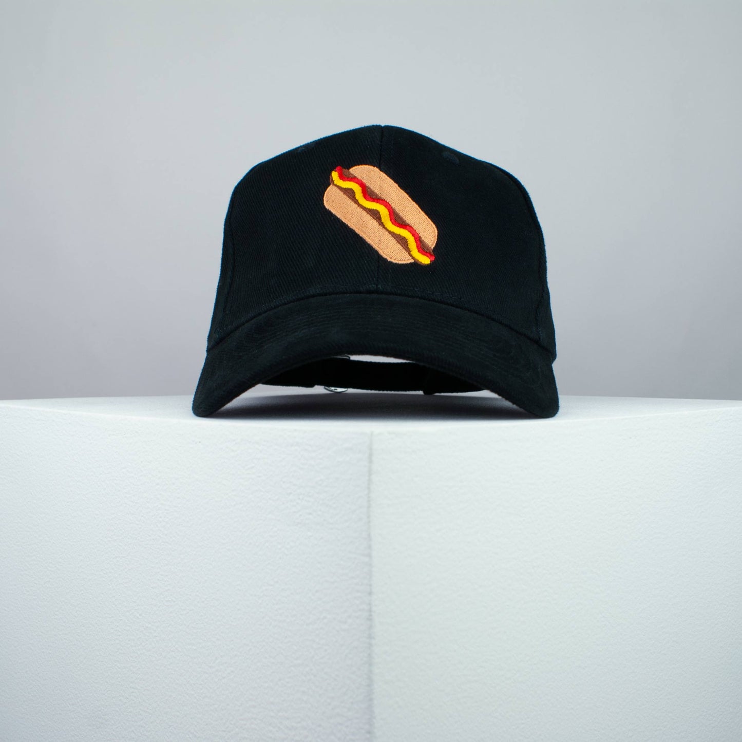 Hotdog embroidered baseball cap black / food / hot dog / sausage / burger / embroidery / patch / hat / dad hat / cap / iron on patch / embroidered patch / badge / applique / embroidered / punk patches / trucker hat / snapback / caps / dad hats / baseball hat / mens hat / womens hat / embroidered hat / dad cap / embroidered cap