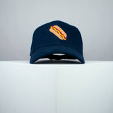 Hotdog embroidered baseball cap navy / food / hot dog / sausage / burger / embroidery / patch / hat / dad hat / cap / iron on patch / embroidered patch / badge / applique / embroidered / punk patches / trucker hat / snapback / caps / dad hats / baseball hat / mens hat / womens hat / embroidered hat / dad cap / embroidered cap