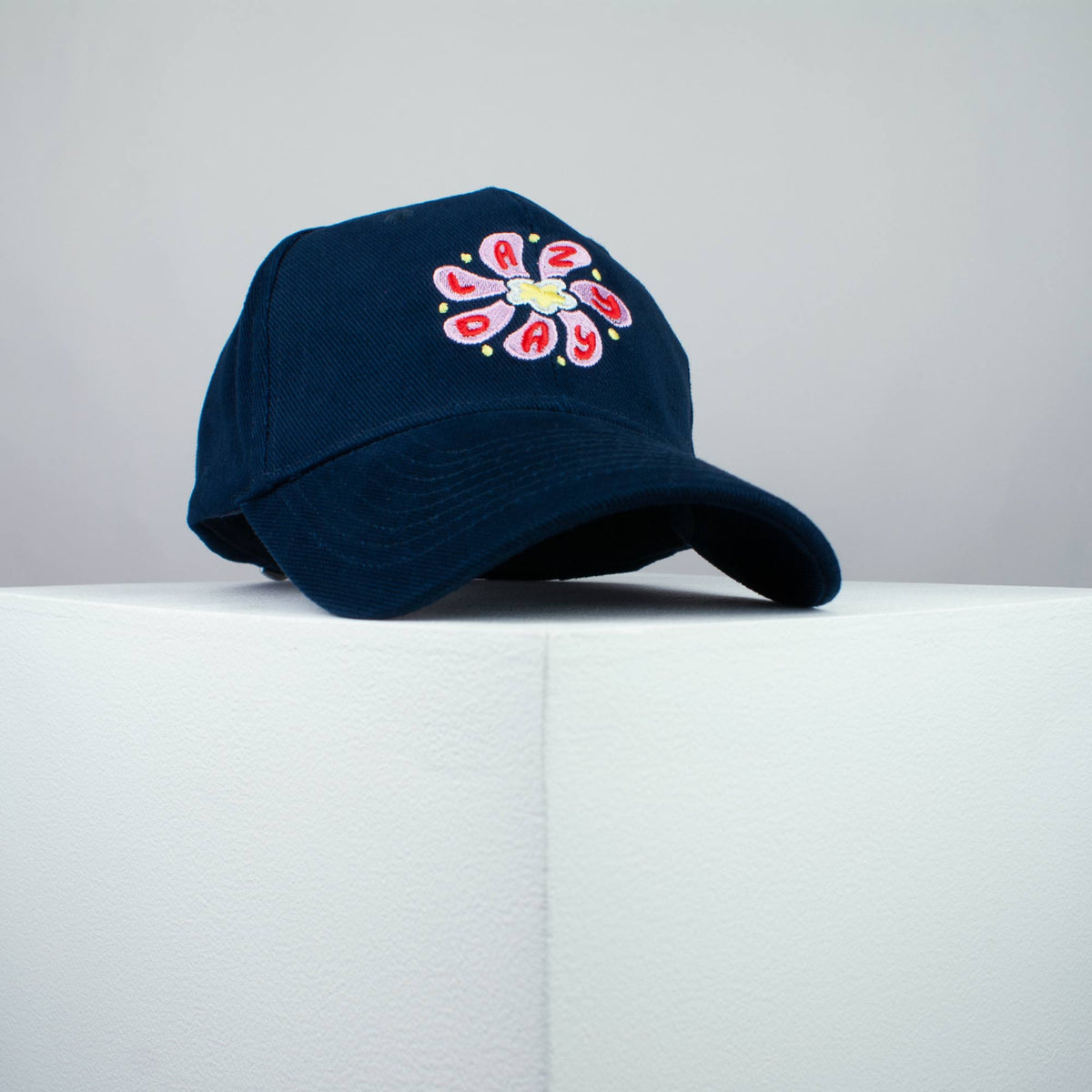 Lazy day embroidered baseball cap (8 hat colours) / yoga / floral / flower / gift for her / embroidery / patch / hat / dad hat / cap / iron on patch / embroidered patch / badge / applique / embroidered / punk patches / trucker hat / snapback / caps / dad hats / baseball hat / mens hat / womens hat / embroidered hat / dad cap / embroidered cap 1