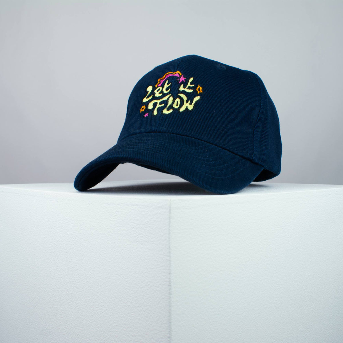 Let it Flow embroidered baseball cap (8 hat colours) / happy hippie / boho / bohemian / star / embroidery / patch / hat / dad hat / cap / iron on patch / embroidered patch / badge / applique / embroidered / punk patches / trucker hat / snapback / caps / dad hats / baseball hat / mens hat / womens hat / embroidered hat / dad cap / embroidered cap 2