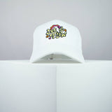 Let it Flow embroidered baseball cap white / happy hippie / boho / bohemian / star / embroidery / patch / hat / dad hat / cap / iron on patch / embroidered patch / badge / applique / embroidered / punk patches / trucker hat / snapback / caps / dad hats / baseball hat / mens hat / womens hat / embroidered hat / dad cap / embroidered cap