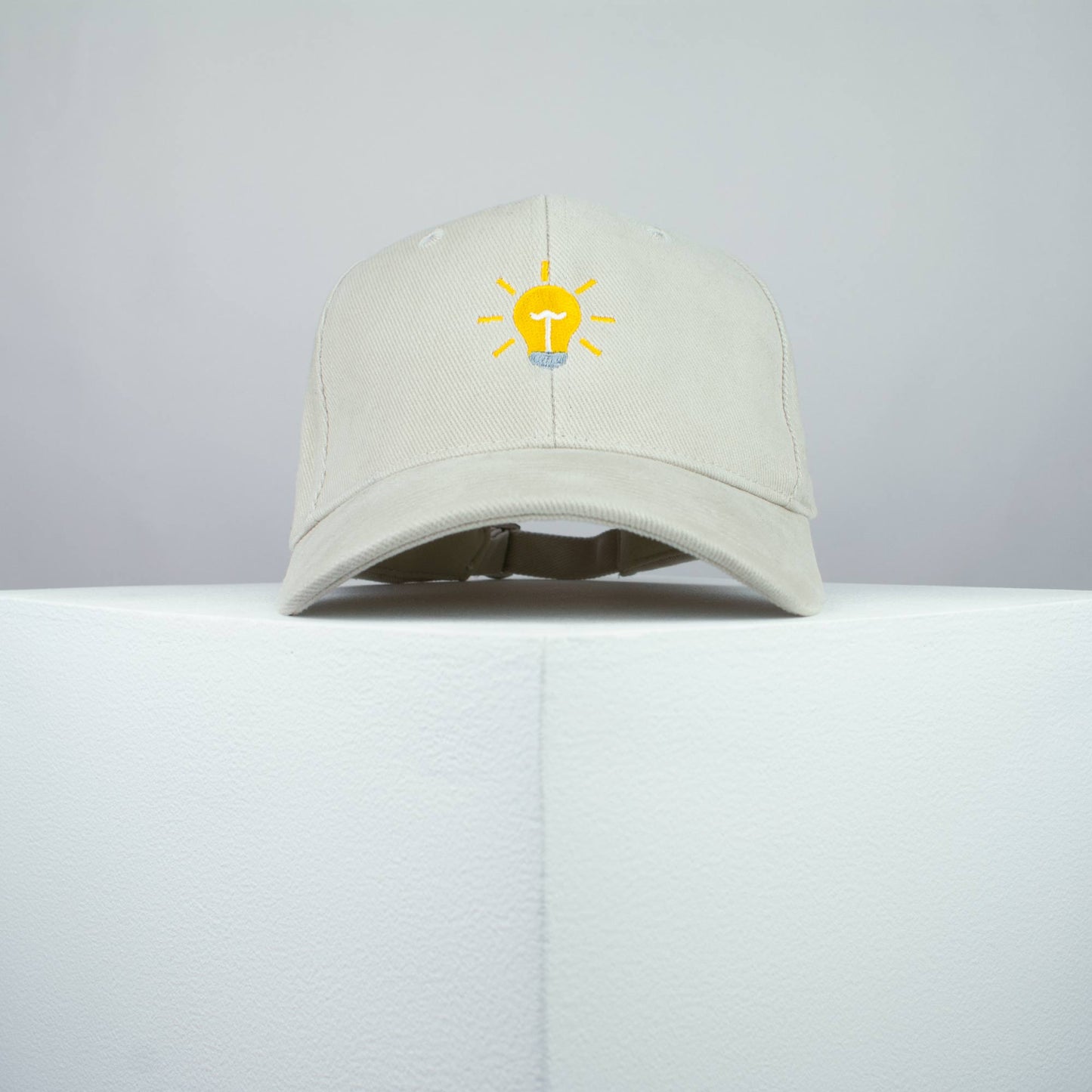 Light bulb embroidered baseball cap beige / light / patches / feminist / embroidery / patch / hat / dad hat / cap / iron on patch / embroidered patch / badge / applique / embroidered / punk patches / trucker hat / snapback / caps / dad hats / baseball hat / mens hat / womens hat / embroidered hat / dad cap / embroidered cap / website