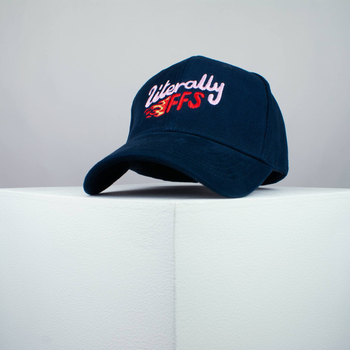 Literally FFS embroidered baseball cap (8 hat colours) / yoga / meditation / fire / gift for her / embroidery / patch / hat / dad hat / cap / iron on patch / embroidered patch / badge / applique / embroidered / punk patches / trucker hat / snapback / caps / dad hats / baseball hat / mens hat / womens hat / embroidered hat / dad cap / embroidered cap 2