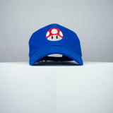 Super Mario Mushroom embroidered baseball cap blue / mario / nintendo / gamer / gaming / embroidery / patch / hat / dad hat / cap / iron on patch / embroidered patch / badge / applique / embroidered / punk patches / trucker hat / snapback / caps / dad hats / baseball hat / mens hat / womens hat / embroidered hat / dad cap / embroidered cap