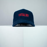 Nintendo Virtual Boy embroidered baseball cap navy / gamer / gaming / retro video games / embroidery / patch / hat / dad hat / cap / iron on patch / embroidered patch / badge / applique / embroidered / punk patches / trucker hat / snapback / caps / dad hats / baseball hat / mens hat / womens hat / embroidered hat / dad cap / embroidered cap