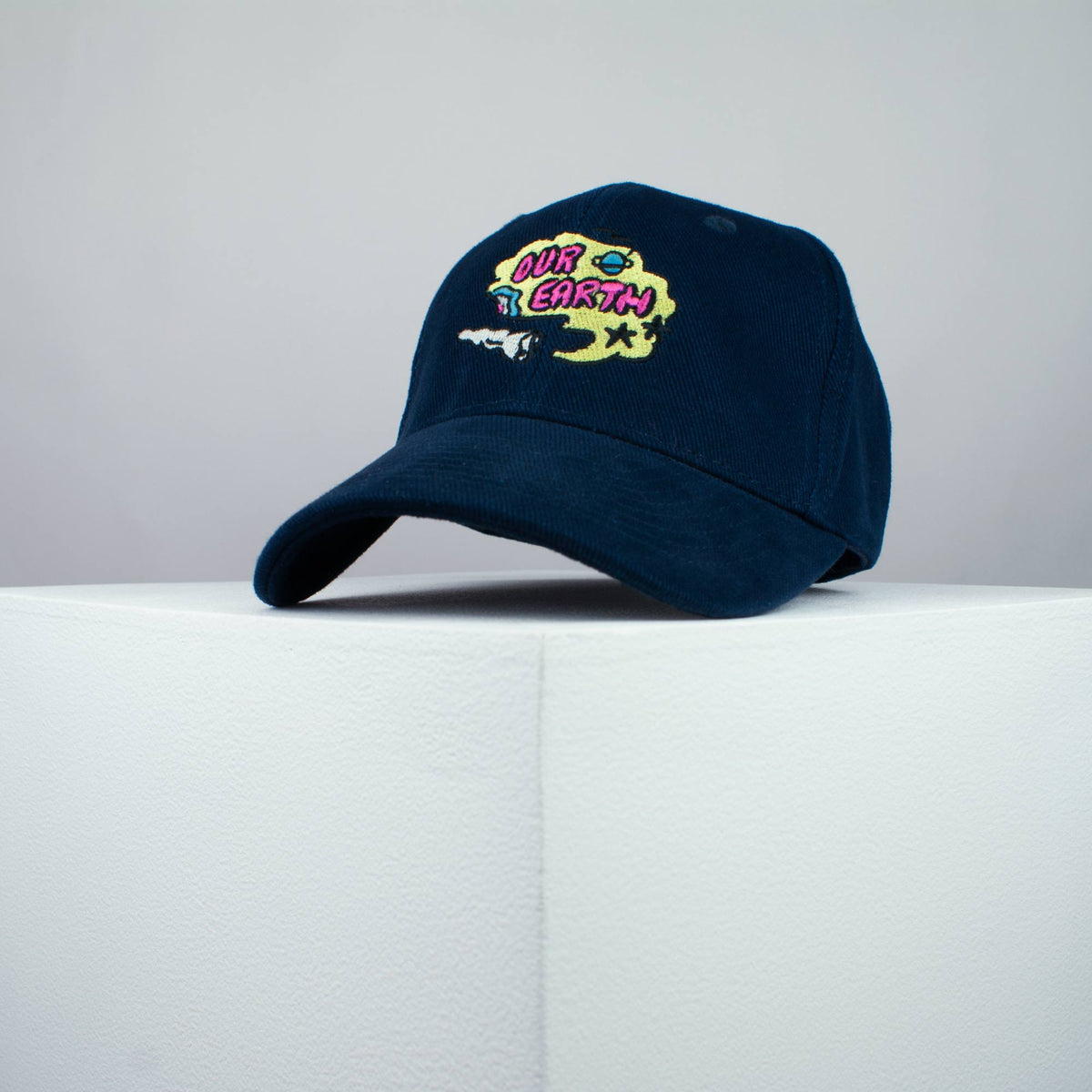 Our Earth embroidered baseball cap (8 hat colours) / happy hippie / boho / bohemian / eco friendly / embroidery / patch / hat / dad hat / cap / iron on patch / embroidered patch / badge / applique / embroidered / punk patches / trucker hat / snapback / caps / dad hats / baseball hat / mens hat / womens hat / embroidered hat / dad cap / embroidered cap 2