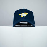 Paper plane embroidered baseball cap navy / origami / gift / paper / embroidery / patch / hat / dad hat / cap / iron on patch / embroidered patch / badge / applique / embroidered / punk patches / trucker hat / snapback / caps / dad hats / baseball hat / mens hat / womens hat / embroidered hat / dad cap / embroidered cap