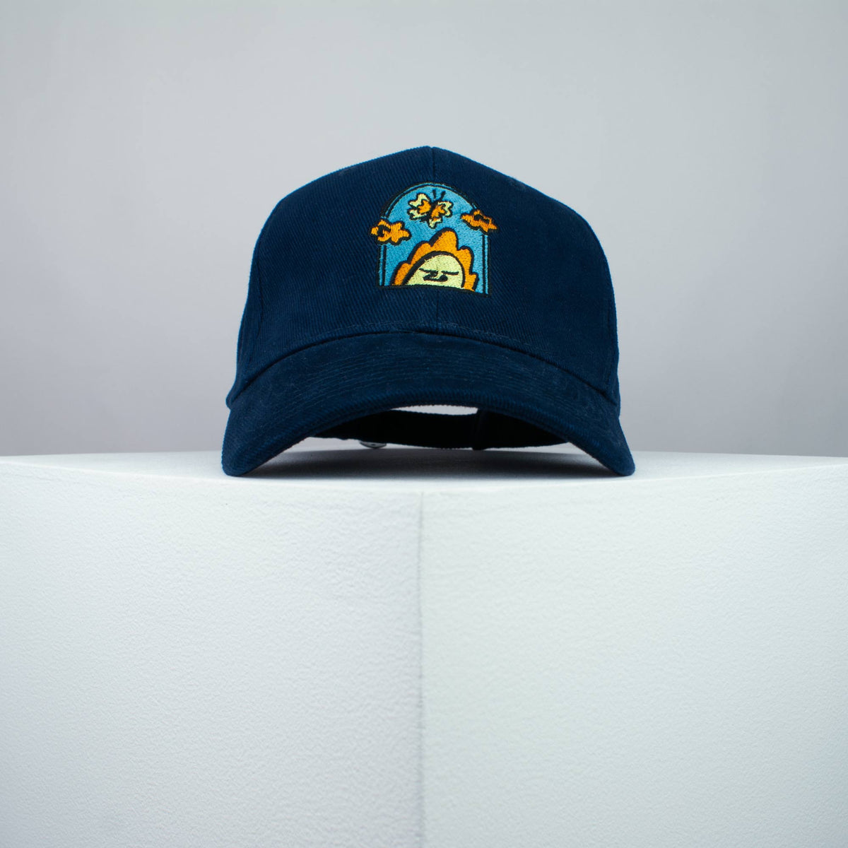 Peeking Butterfly embroidered baseball cap navy / happy hippie / boho / bohemian / dragonfly / embroidery / patch / hat / dad hat / cap / iron on patch / embroidered patch / badge / applique / embroidered / punk patches / trucker hat / snapback / caps / dad hats / baseball hat / mens hat / womens hat / embroidered hat / dad cap / embroidered cap