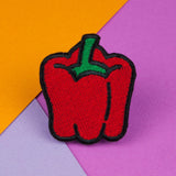 Pepper iron on patch / vegan / patches / vegan patch / embroidery / patch / enamel pin / pin / embroidered patch / back patch / patches for jackets / badge / applique / embroidered / feminist patch / punk patches / iron on patches / punk patch / band patches / backpatch / patches iron on / appliques / sew on patch / jacket patch