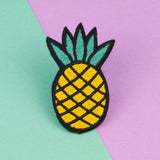 Pineapple iron on patch / vegan / patches / food / embroidery / patch / enamel pin / pin / embroidered patch / back patch / patches for jackets / badge / applique / embroidered / feminist patch / punk patches / iron on patches / punk patch / band patches / backpatch / patches iron on / appliques / sew on patch / jacket patch