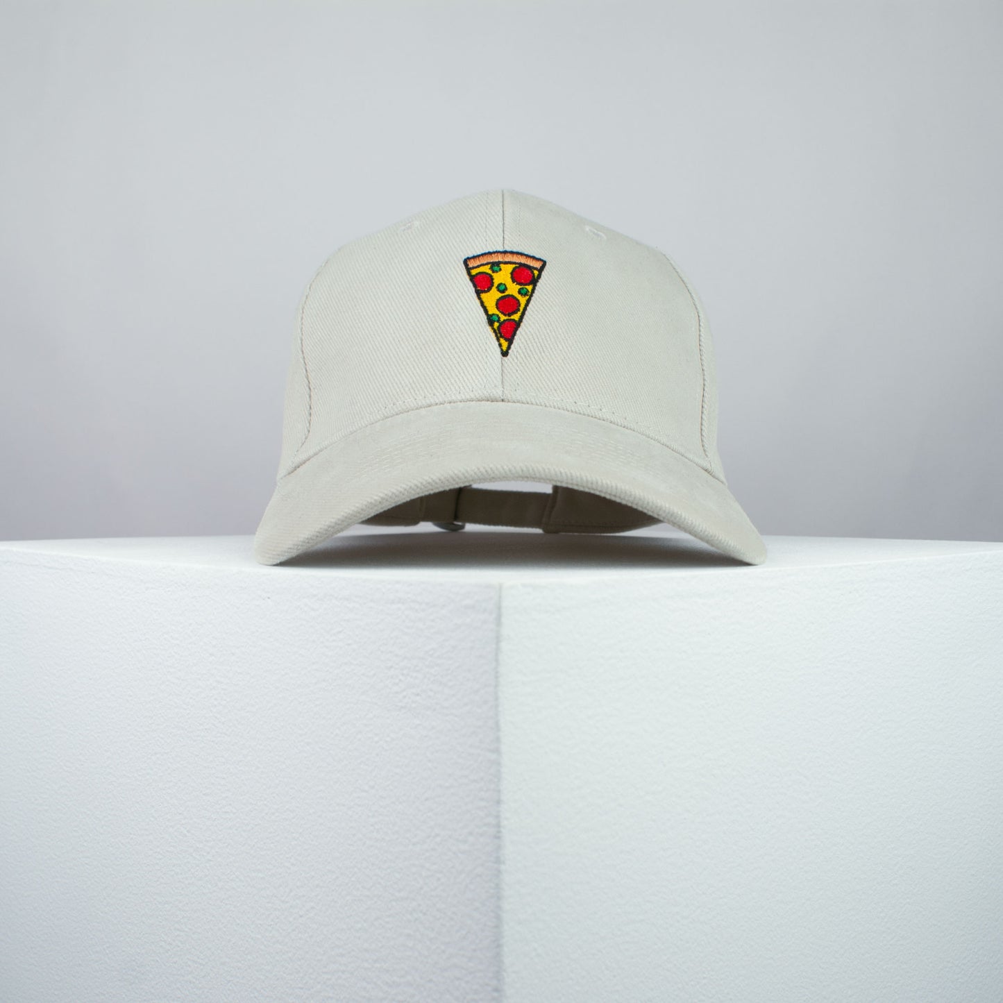 Pizza slice embroidered baseball cap beige / pizza / patches / food / embroidery / patch / hat / dad hat / cap / iron on patch / embroidered patch / badge / applique / embroidered / punk patches / trucker hat / snapback / caps / dad hats / baseball hat / mens hat / womens hat / embroidered hat / dad cap / embroidered cap / website