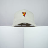Pizza slice embroidered baseball cap beige / pizza / patches / food / embroidery / patch / hat / dad hat / cap / iron on patch / embroidered patch / badge / applique / embroidered / punk patches / trucker hat / snapback / caps / dad hats / baseball hat / mens hat / womens hat / embroidered hat / dad cap / embroidered cap / website