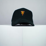 Pizza slice embroidered baseball cap black / pizza / patches / food / embroidery / patch / hat / dad hat / cap / iron on patch / embroidered patch / badge / applique / embroidered / punk patches / trucker hat / snapback / caps / dad hats / baseball hat / mens hat / womens hat / embroidered hat / dad cap / embroidered cap / website