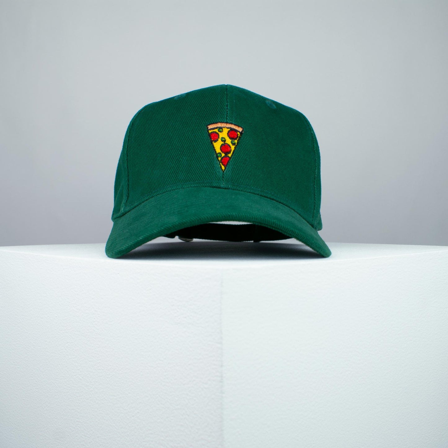 Pizza slice embroidered baseball cap green / pizza / patches / food / embroidery / patch / hat / dad hat / cap / iron on patch / embroidered patch / badge / applique / embroidered / punk patches / trucker hat / snapback / caps / dad hats / baseball hat / mens hat / womens hat / embroidered hat / dad cap / embroidered cap / website
