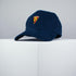 Pizza Slice Embroidered Dad Hat - Adjustable Cotton Baseball Cap, Navy Blue