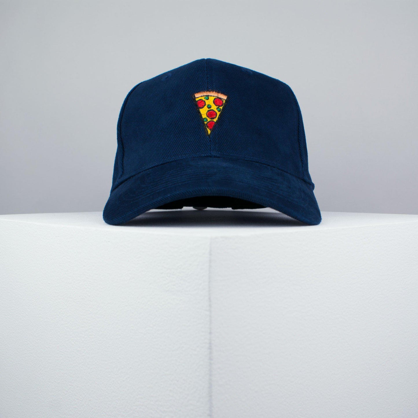 Pizza slice embroidered baseball cap navy / pizza / patches / food / embroidery / patch / hat / dad hat / cap / iron on patch / embroidered patch / badge / applique / embroidered / punk patches / trucker hat / snapback / caps / dad hats / baseball hat / mens hat / womens hat / embroidered hat / dad cap / embroidered cap / website