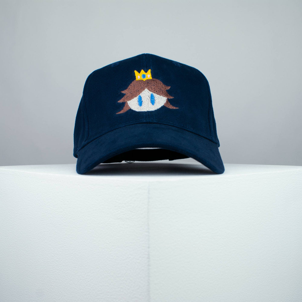 Super Mario Princess Daisy embroidered baseball cap navy / mario / nintendo / gamer / gaming / embroidery / patch / hat / dad hat / cap / iron on patch / embroidered patch / badge / applique / embroidered / punk patches / trucker hat / snapback / caps / dad hats / baseball hat / mens hat / womens hat / embroidered hat / dad cap / embroidered cap