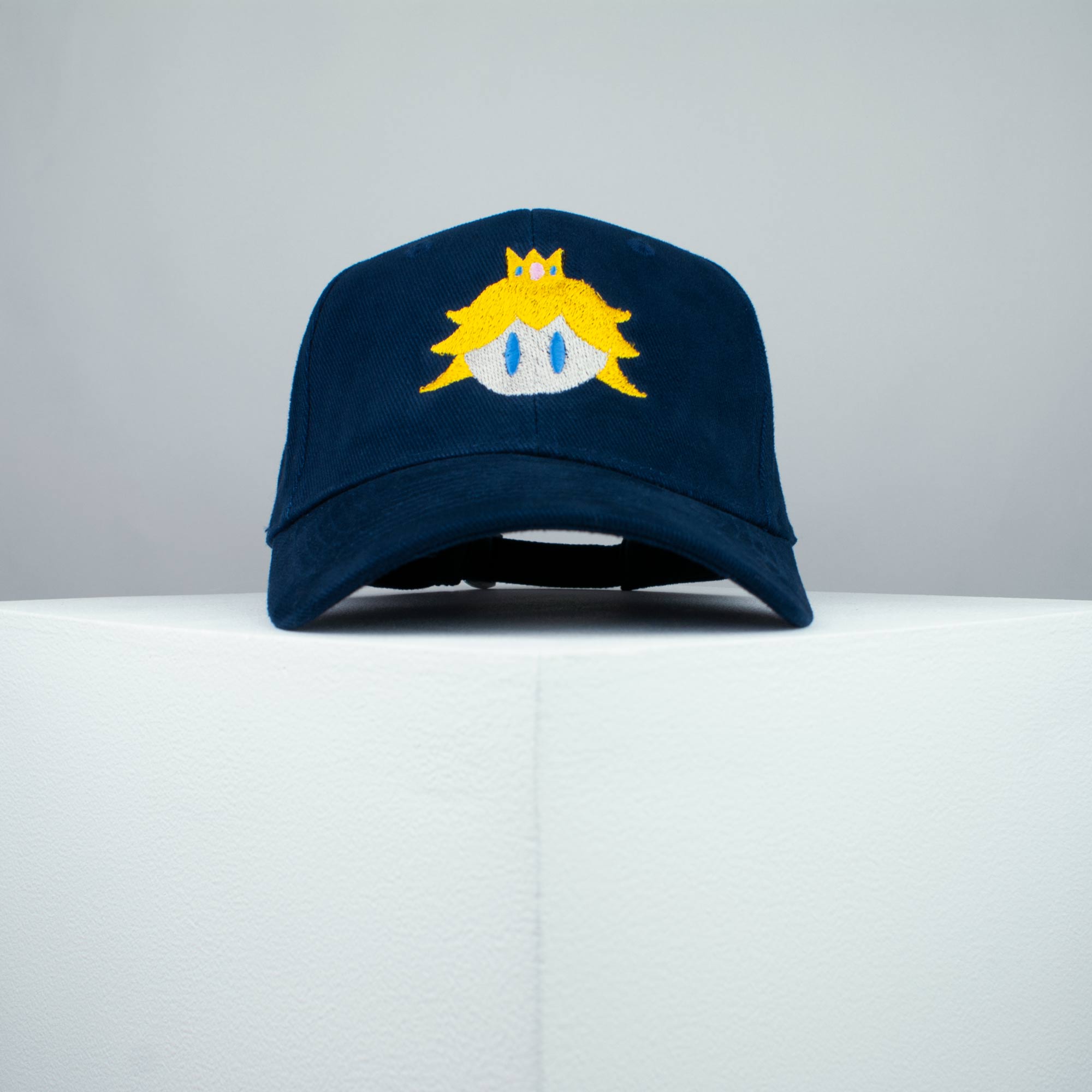 Super Mario Princess Peach embroidered baseball cap navy / mario / nintendo / gamer / gaming / embroidery / patch / hat / dad hat / cap / iron on patch / embroidered patch / badge / applique / embroidered / punk patches / trucker hat / snapback / caps / dad hats / baseball hat / mens hat / womens hat / embroidered hat / dad cap / embroidered cap