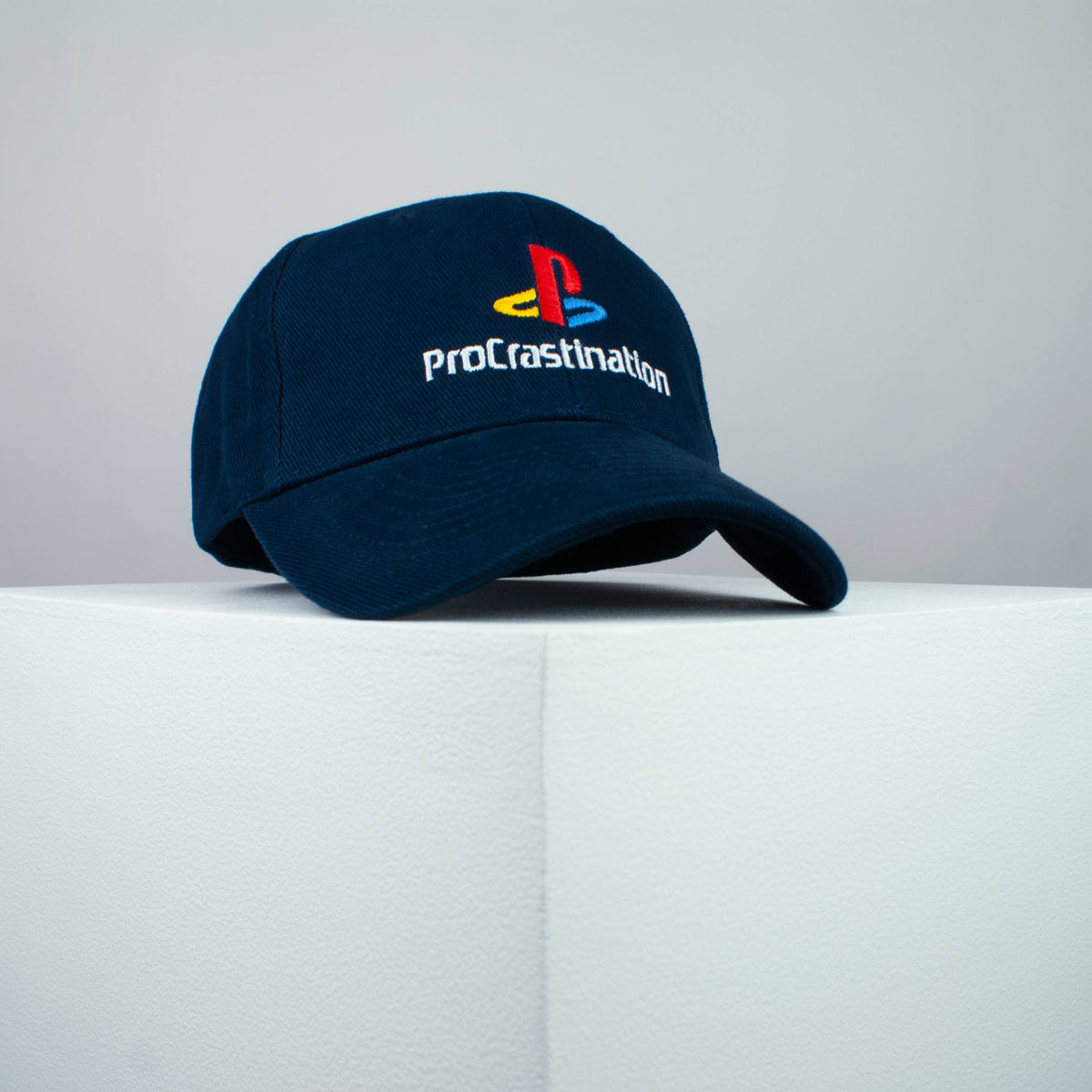 ProCrastination / PlayStation embroidered baseball cap (8 hat colours) / brand twisters / gaming / gamer / game / embroidery / patch / dad / hat / cap / clothing // Hatty Hats / iron on patch / dad hat embroidered patch / badge / applique / embroidered / punk patches / trucker hat / snapback / caps / dad hats / baseball hat / mens hat / womens hat / embroidered hat / dad cap / embroidered cap 1