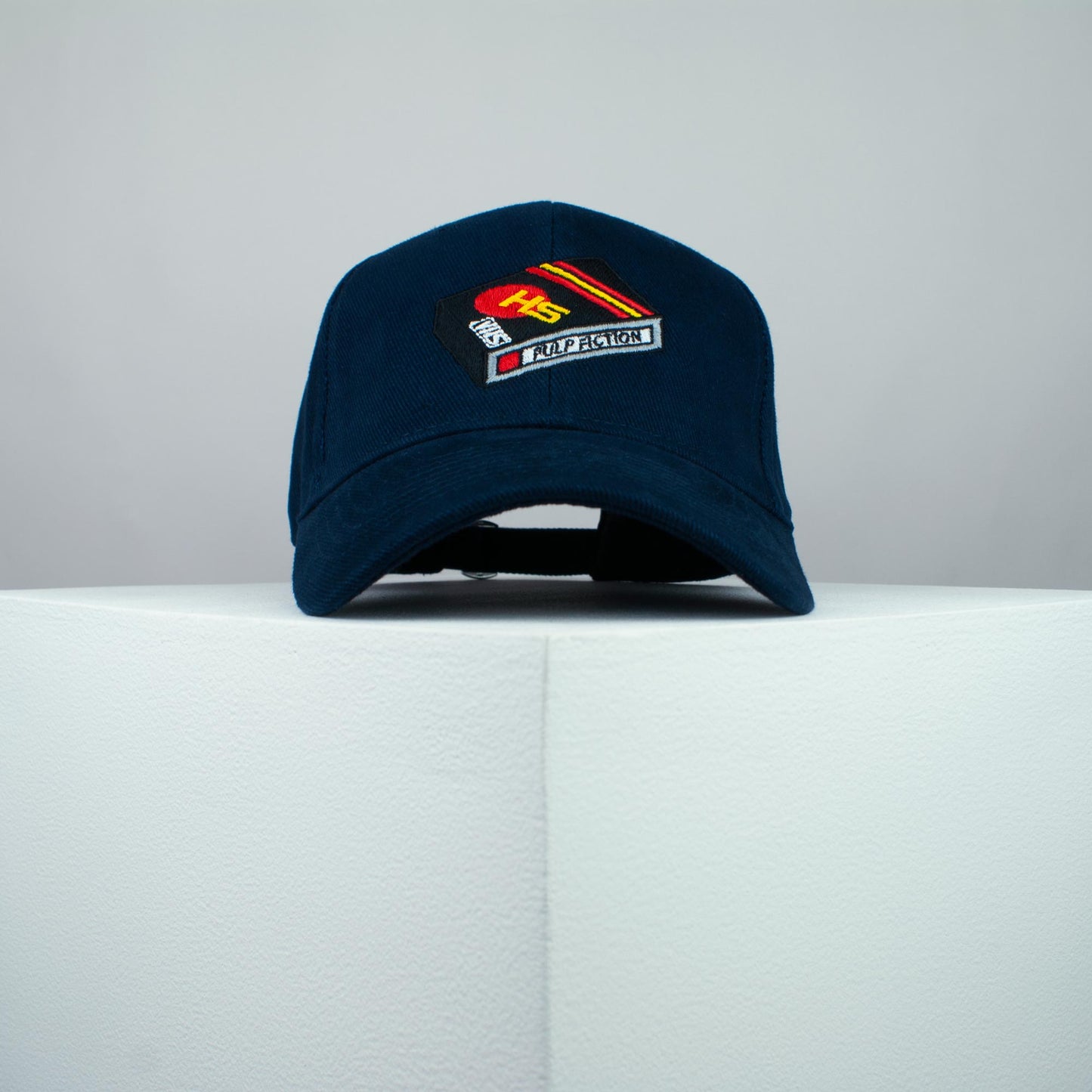 Pulp Fiction movie embroidered baseball cap navy / Retro VHS / 90s / Gift for Her / Vintage / embroidery / patch / dad / hat / cap / clothing // Hatty Hats / iron on patch / dad hat embroidered patch / badge / applique / embroidered / punk patches / trucker hat / snapback / caps / dad hats / baseball hat / mens hat / womens hat / embroidered hat / dad cap / embroidered cap