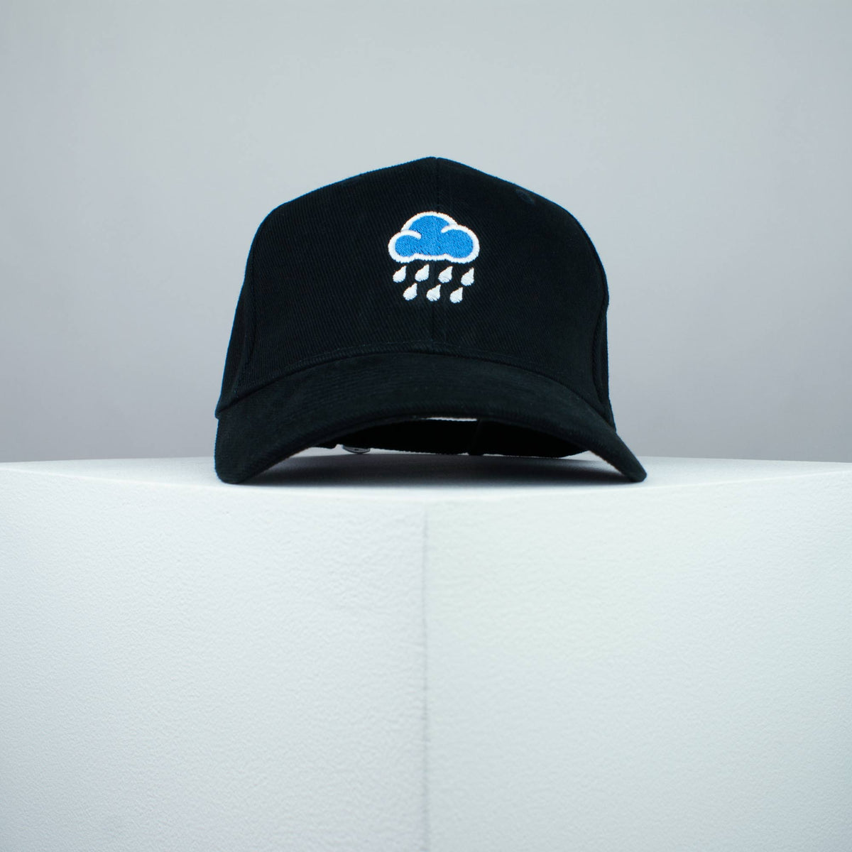 Rainy day embroidered baseball cap black / cloud / patches / anxiety / embroidery / patch / hat / dad hat / cap / iron on patch / embroidered patch / badge / applique / embroidered / punk patches / trucker hat / snapback / caps / dad hats / baseball hat / mens hat / womens hat / embroidered hat / dad cap / embroidered cap / website