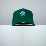 Rainy day embroidered baseball cap green / cloud / patches / anxiety / embroidery / patch / hat / dad hat / cap / iron on patch / embroidered patch / badge / applique / embroidered / punk patches / trucker hat / snapback / caps / dad hats / baseball hat / mens hat / womens hat / embroidered hat / dad cap / embroidered cap / website