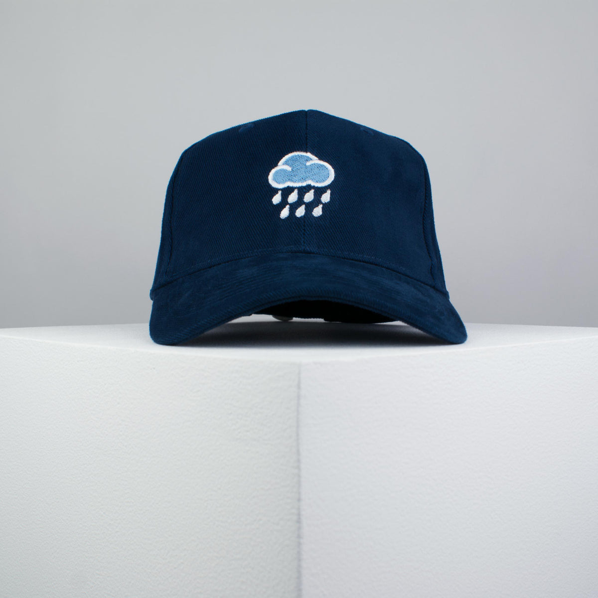 Rainy day embroidered baseball cap navy / cloud / patches / anxiety / embroidery / patch / hat / dad hat / cap / iron on patch / embroidered patch / badge / applique / embroidered / punk patches / trucker hat / snapback / caps / dad hats / baseball hat / mens hat / womens hat / embroidered hat / dad cap / embroidered cap / website