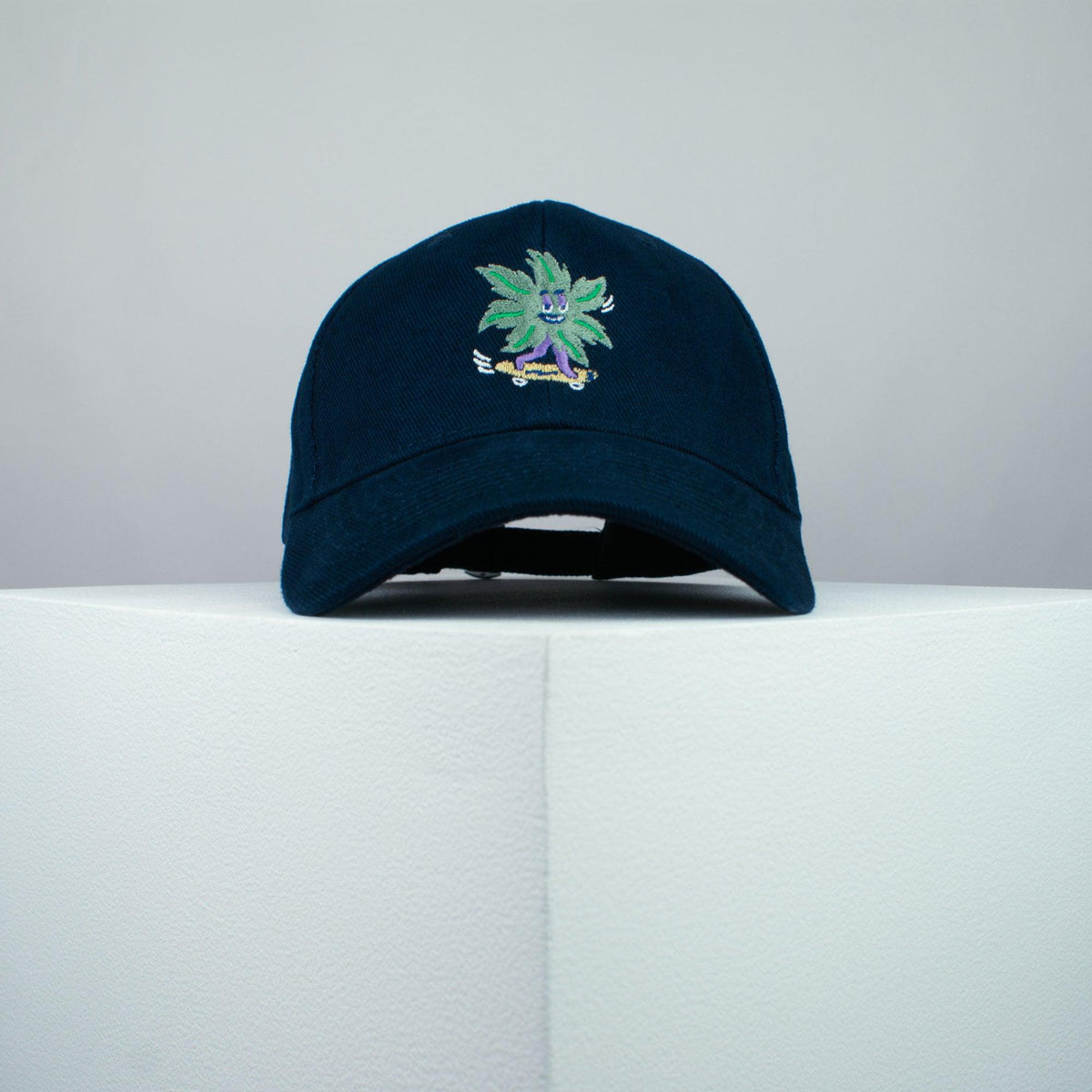 Ready to roll embroidered baseball cap navy / weed / marijuana / cannabis / hemp / skateboard / embroidery / patch / dad / hat / cap / clothing // Hatty Hats / iron on patch / dad hat embroidered patch / badge / applique / embroidered / punk patches / trucker hat / snapback / caps / dad hats / baseball hat / mens hat / womens hat / embroidered hat / dad cap / embroidered cap