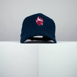 Rebel at heart embroidered baseball cap navy / girl power / feminist / feminism / gift for her / embroidery / patch / hat / dad hat / cap / iron on patch / embroidered patch / badge / applique / embroidered / punk patches / trucker hat / snapback / caps / dad hats / baseball hat / mens hat / womens hat / embroidered hat / dad cap / embroidered cap