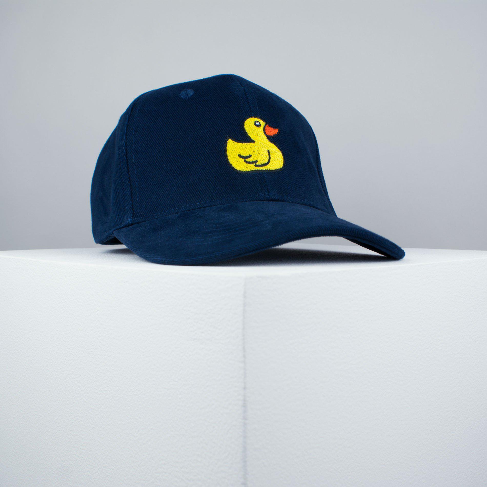 Rubber duck embroidered baseball cap navy / animal / patches / duck / embroidery / patch / hat / dad hat / cap / iron on patch / embroidered patch / badge / applique / embroidered / punk patches / trucker hat / snapback / caps / dad hats / baseball hat / mens hat / womens hat / embroidered hat / dad cap / embroidered cap / website 1