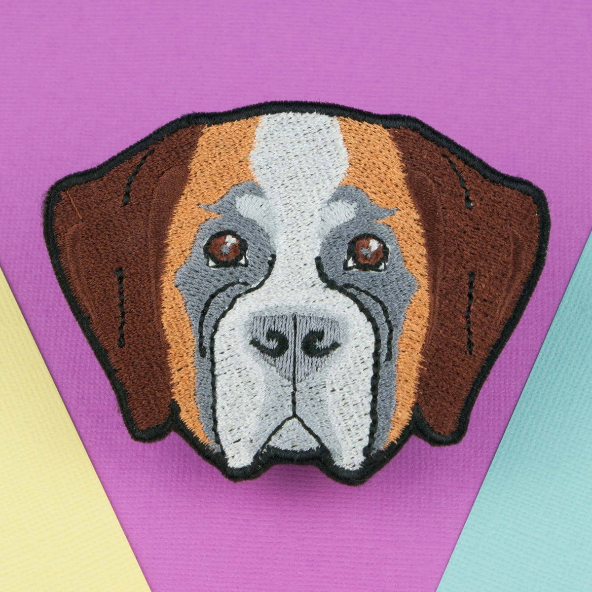 Saint bernard dog iron on patch / dog / patches / animal / embroidery / patch / enamel pin / pin / embroidered patch / back patch / patches for jackets / badge / applique / embroidered / feminist patch / punk patches / iron on patches / punk patch / band patches / backpatch / patches iron on / appliques / sew on patch / jacket patch