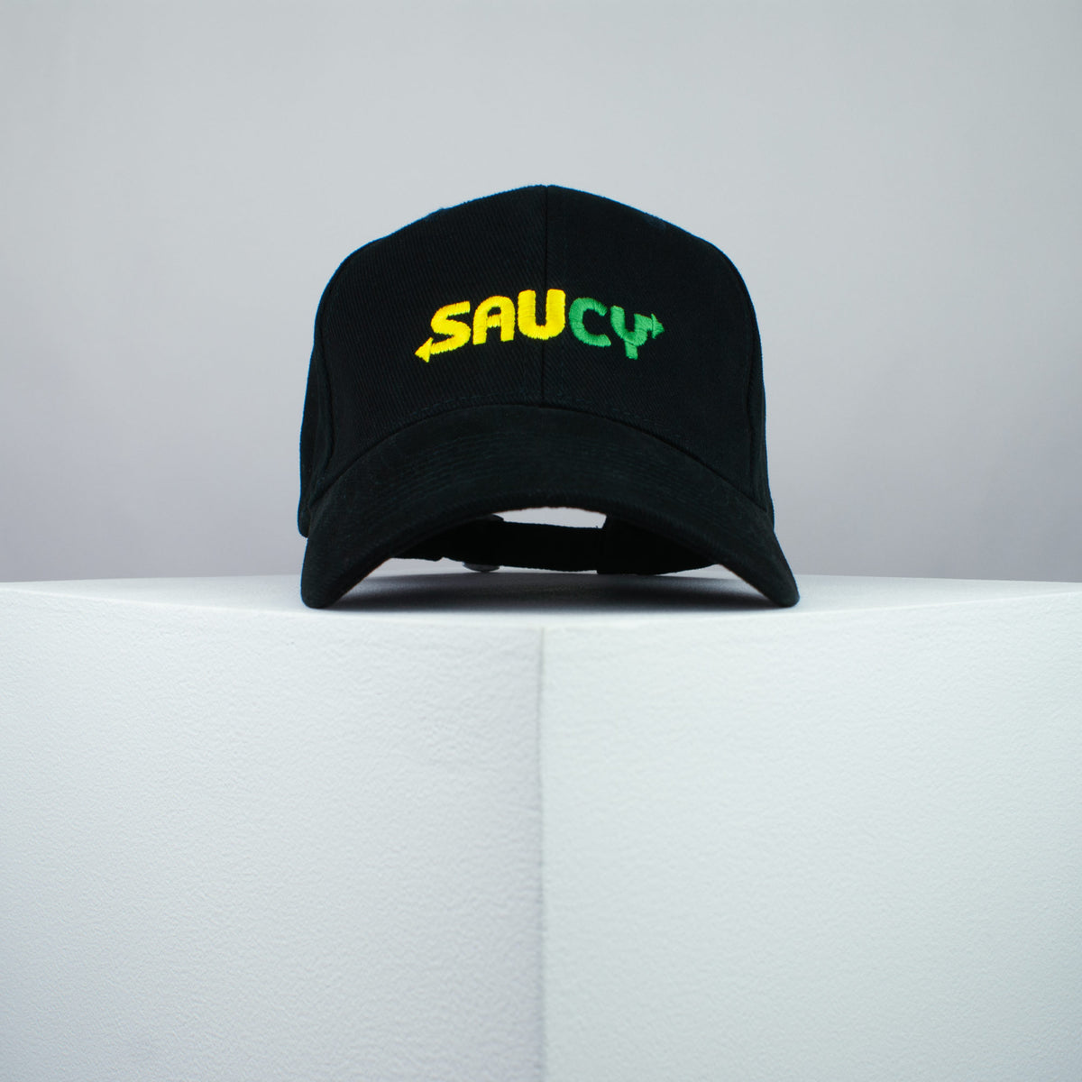 Saucy / Subway embroidered baseball cap black / Subway / brand twisters / food / sticker / embroidery / patch / dad / hat / cap / clothing // Hatty Hats / iron on patch / dad hat embroidered patch / badge / applique / embroidered / punk patches / trucker hat / snapback / caps / dad hats / baseball hat / mens hat / womens hat / embroidered hat / dad cap / embroidered cap