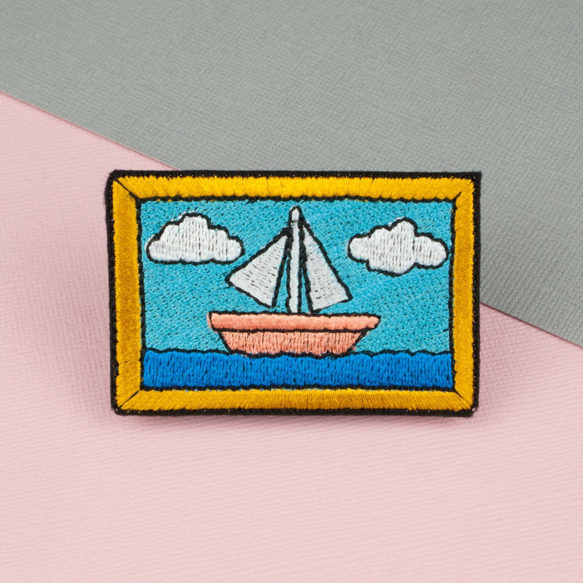 Simpsons boat painting iron on patch / simpsons / patches / the simpsons / embroidery / patch / enamel pin / pin / embroidered patch / back patch / patches for jackets / badge / applique / embroidered / feminist patch / punk patches / iron on patches / punk patch / band patches / backpatch / patches iron on / appliques / sew on patch / jacket patch