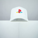 Sony Playstation One embroidered baseball cap white / gamer / gaming / PS1 retro video games / embroidery / patch / hat / dad hat / cap / iron on patch / embroidered patch / badge / applique / embroidered / punk patches / trucker hat / snapback / caps / dad hats / baseball hat / mens hat / womens hat / embroidered hat / dad cap / embroidered cap